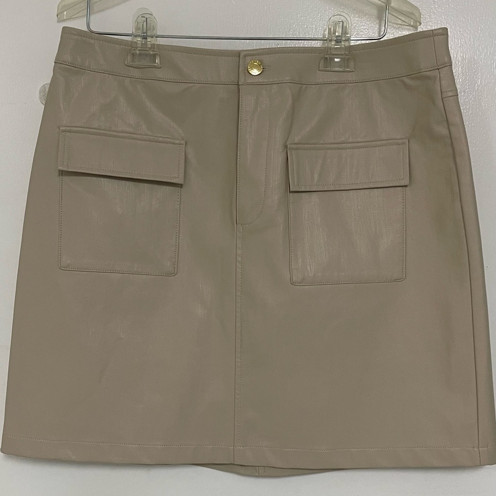 Marc New York Jeans women fox lether skirt NWT